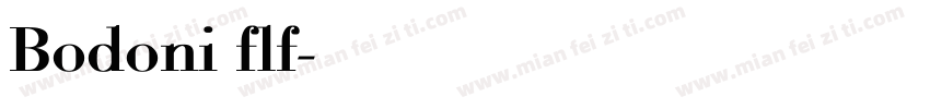 Bodoni flf字体转换
